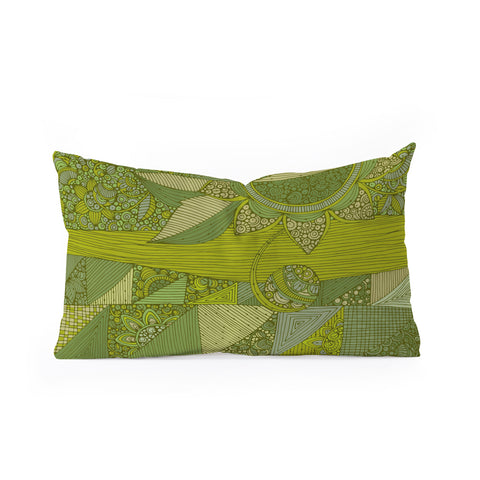 Valentina Ramos Green Myth Oblong Throw Pillow