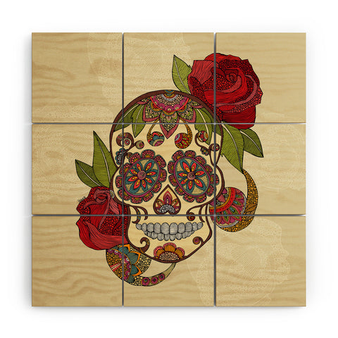 Valentina Ramos Sugar Skull Wood Wall Mural