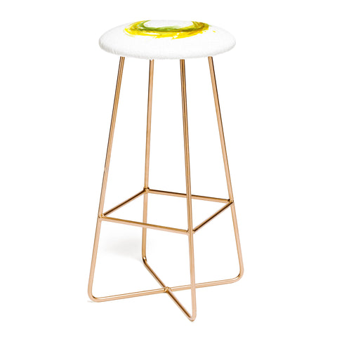 Viviana Gonzalez Abstract Circle 1 Bar Stool