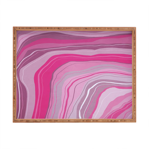 Viviana Gonzalez Agate Inspired Abstract 01 Rectangular Tray