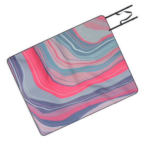 Viviana Gonzalez Agate Inspired Abstract 02 Picnic Blanket
