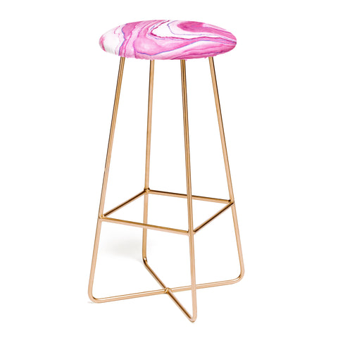 Viviana Gonzalez Agate Inspired Watercolor 08 Bar Stool