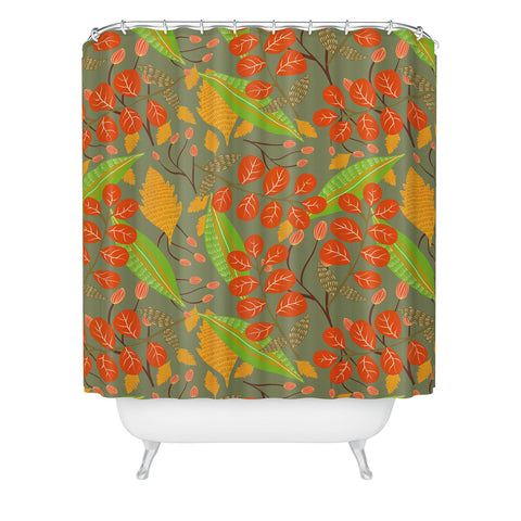 Viviana Gonzalez Botanic Floral 4 Shower Curtain