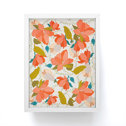 Viviana Gonzalez Florals pattern 02 Framed Mini Art Print
