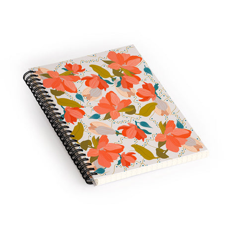Viviana Gonzalez Florals pattern 02 Spiral Notebook