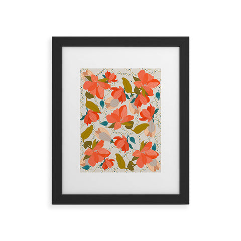 Viviana Gonzalez Florals pattern 02 Framed Art Print