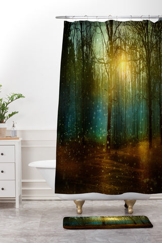 Viviana Gonzalez In winter enjoy 02 Shower Curtain And Mat