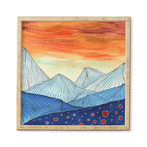 Viviana Gonzalez Lines in the mountains III Framed Wall Art