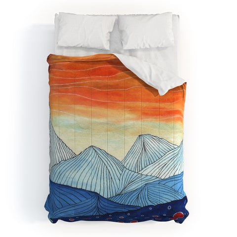 Viviana Gonzalez Lines in the mountains III Comforter