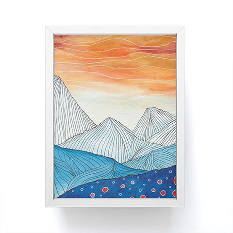 Viviana Gonzalez Lines in the mountains III Framed Mini Art Print