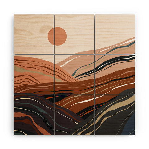 Viviana Gonzalez Mineral inspired landscapes 3 Wood Wall Mural
