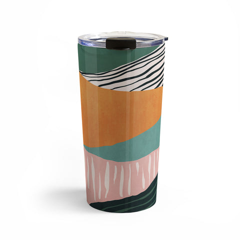 Viviana Gonzalez Modern irregular Stripes 02 Travel Mug