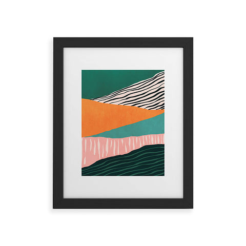 Viviana Gonzalez Modern irregular Stripes 02 Framed Art Print