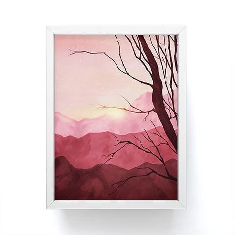 Viviana Gonzalez Sunset and Landscape Framed Mini Art Print