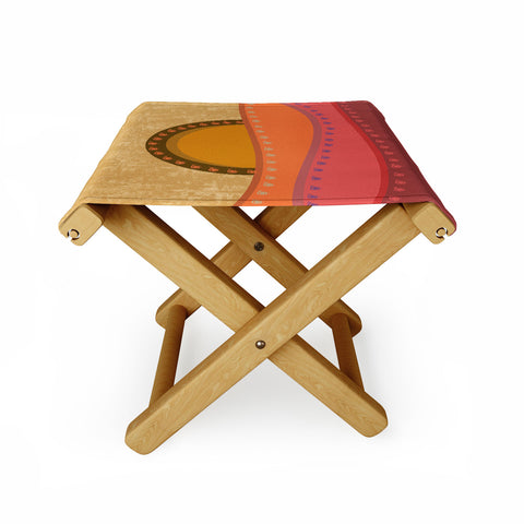 Viviana Gonzalez Textures Abstract 27 Folding Stool