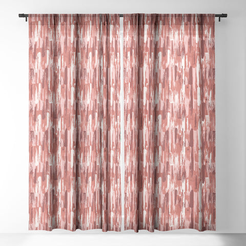 Wagner Campelo AMMAR Red Sheer Window Curtain