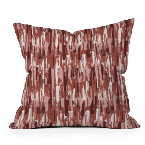 Wagner Campelo AMMAR Red Throw Pillow
