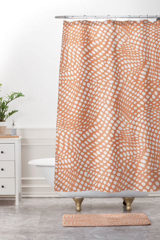Wagner Campelo Dune Dots 2 Shower Curtain And Mat