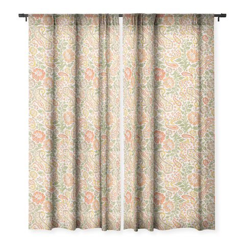 Wagner Campelo Floral Cashmere 1 Sheer Window Curtain