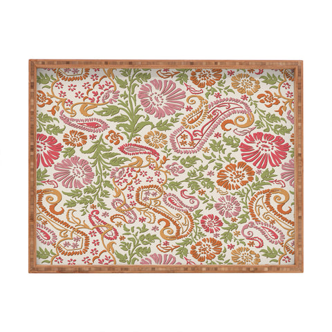 Wagner Campelo Floral Cashmere 2 Rectangular Tray