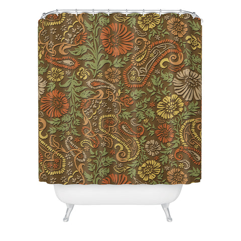 Wagner Campelo Floral Cashmere 3 Shower Curtain