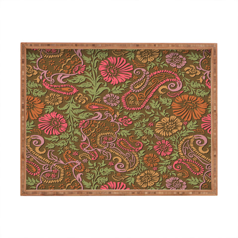 Wagner Campelo Floral Cashmere 4 Rectangular Tray
