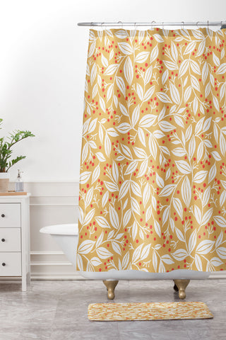 Wagner Campelo Leafruits 5 Shower Curtain And Mat