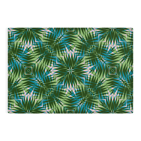 Wagner Campelo PALM GEO GREEN Outdoor Rug