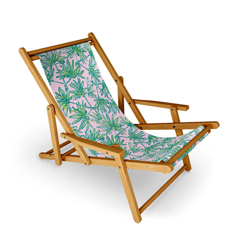 Wagner Campelo TROPIC PALMS ROSE Sling Chair