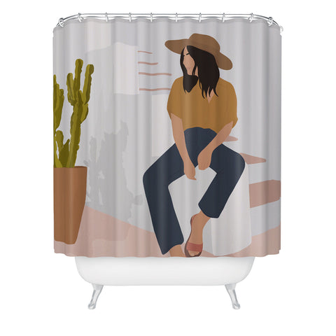 Windsor Rose Desert Lady Shower Curtain