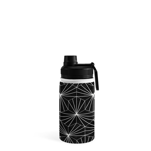 Zoltan Ratko Hexagonal Pattern Black Concrete Water Bottle
